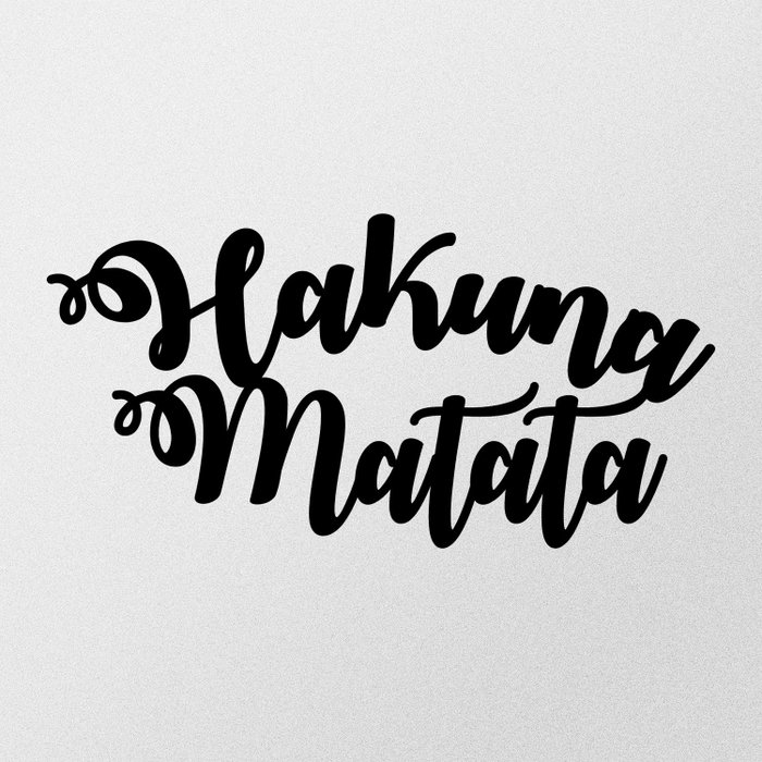 Wallity Hakuna Matata Escultura de pared